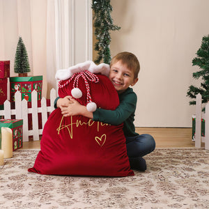 Personalized Christmas Family Santa Bag, Santa Sack with Name For Kids CH07 896472