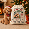 Personalized Dog Photo Good Dog List Christmas Santa Sack For Dog Mom Dad CH07 180454