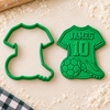 Custom Name Football Shirt Shaped Cookie Stamp, Sports Celebration Baking Accessory HO82 904160