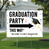Graduaton Party This Way Yard Sign TH10 892415