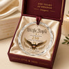 We The People 250 Years of Freedom Glass Ornament, Patriotic 1776–2026 Keepsake Gift CH07 180054