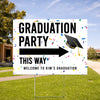 Graduaton Party This Way Yard Sign TH10 892415