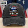 Custom Car Photo America 250 Route 66 Road Trip Personalized Washed Denim Baseball Cap HA75 897972