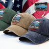 Custom Car Photo America 250 Route 66 Road Trip Personalized Washed Denim Baseball Cap HA75 897972