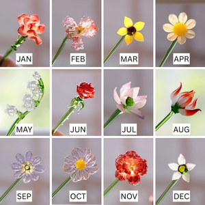 Personalized Stained Bouquet Glass Birth Month Flower - Christmas Gift for Mom/Grandma, Home Decor, Birth Flower LM32 897363