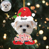 Custom Dog Photo Merry Christmas Acrylic Ornament Gift For Pet Lovers HO82 894828
