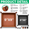 Custom Photo Happy Father's Day Family Leather Valet Tray LM32 893615