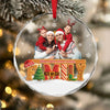 Custom Family Photo Our Christmas Tree Cake Personalized Glass Ornament CH07 899980