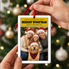 Custom Photo Merry Woofmas Wood Ornament - Gift For Dog Lovers HO82 903362