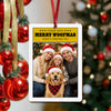 Custom Photo Merry Woofmas Wood Ornament - Gift For Dog Lovers HO82 903362