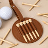 Personalized Leather Golf Bag Tag Gift with Golf Tees Gift for Golfer, Golf Ball Marker HA75 898332