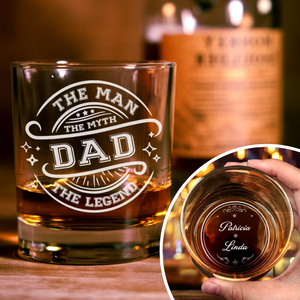 Custom Name The Man The Myth Whiskey Glass TH10 892877