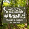 Personalized Welcome To Our Campsite Camping Tapestry, Gift For Camping Lovers HO82 903072