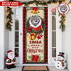 Custom Cat Photo Christmas Decoration Door Cover HO82 900262