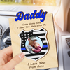 Custom Photo Dad Car Visor Clip Gift For Policeman CH07 896132