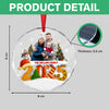 Custom Family Christmas Cake Crew Photo - Personalized Glass Ornament CH07 899974