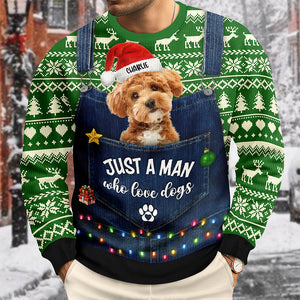 Custom Photo Just A Girl Who Love Dogs Cats Ugly Sweater CH07 899358