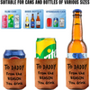 Custom Photo From The Reason You Drink Dog Lover Leather Can Cooler TH10 894089