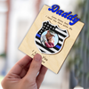 Custom Photo Dad Car Visor Clip Gift For Policeman CH07 896132