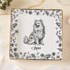 Custom Dog Breeds Chinoiserie Toile De Jouy Style - Personalized Jewelry Dish HA75 892704