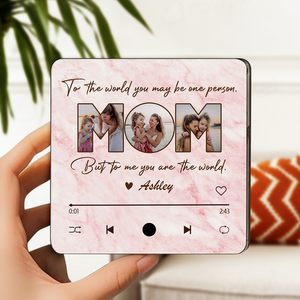 Custom Photo Mom To Me You Are The World Music Fridge Magnet HA75 891974