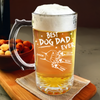 Best Dog Dad Cat Dad Ever Personalized Print Glass Beer Mug Father's Day Gift CH07 895556