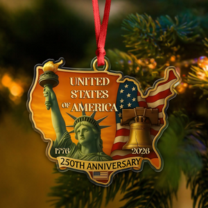 1776 - 2026 United States 250th Anniversary Acrylic Ornament CH07 899610