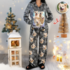 Custom Vintage Bootleg Pet Pajama Set – Personalized Pet Photo Dog Pajamas, Custom Dog Portrait Sleepwear, 90s Retro Lounge Set LM32 897369