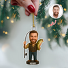 Custom Photo Fishing Acrylic Ornament For Christmas TH10 894919