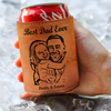 Custom Pencil Drawing Photo Best Dad Ever Leather Can Cooler Holder LM32 893667