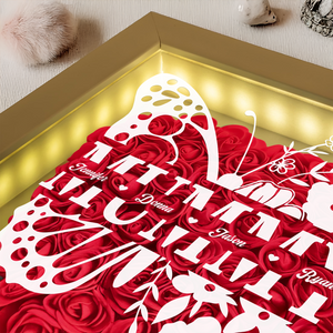 Personalized Butterfly Mom Flower Shadow Box Mother's Fay Gift CH07 895462