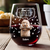 Custom Photo Life Would Be Boring Without Me Dog Cat Wine Glass HA75 892028