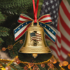 America 250th Birthday Bowtie Bell Acrylic Ornament LM32 895487