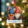 Custom Gnome Couple Happy 250th Anniversary American Acrylic Ornament LM32 897239