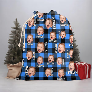 Custom Kid Photo On Christmas Gift Bag TH10 896943