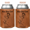 Custom Pencil Drawing Photo Best Dad Ever Leather Can Cooler Holder LM32 893667