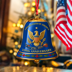 United State of America 250th Anniversary Bell Acrylic Ornament CH07 899184