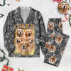 Custom Vintage Bootleg Pet Pajama Set – Personalized Pet Photo Dog Pajamas, Custom Dog Portrait Sleepwear, 90s Retro Lounge Set LM32 897369