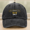 Custom Name Dad Mom Senior 2026 Washed Denim Baseball Cap TH10 169105