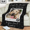 Personalized Dog Memorial Photo Blanket Gift, Pet Loss Keepsake Remembrance Gift For Dog Mom Dad Bereavement Gift HO82 903068