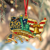 250 Years Of American Flag Liberty Eagle Acrylic Ornament Decor Gift HO82 900366
