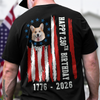 Custom Dog Photo Happy 250 Years Of Freedom Patriot Backside Shirt LM32 895217