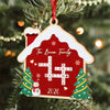 Personalized Family Crossword Puzzle Layered Wood Ornament, Family Keepsake, Christmas Gifts HA75 919282
