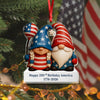 Custom Gnome Couple Happy 250th Anniversary American Acrylic Ornament LM32 897239