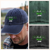 Custom Name Dad Mom Senior 2026 Washed Denim Baseball Cap TH10 169105