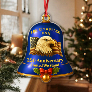 Celebrate United States 250th Anniversary Bell Ornament Decor Gift CH07 899612