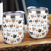 Custom Dog Cat Face Wine Tumbler Gift For Dog Cat Dad Mom HO82 894150