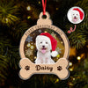 Custom Photo Dog First Christmas Wood And Acrylic Ornament HA75 897042