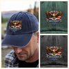 Personalized Patriotic 250th Anniversary God Bless America Eagle 1776–2026 Washed Denim Baseball Cap HA75 921022