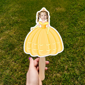 Custom Photo Princess Face Fans Personalised Birthday Gift Party Decor CH07 895438
